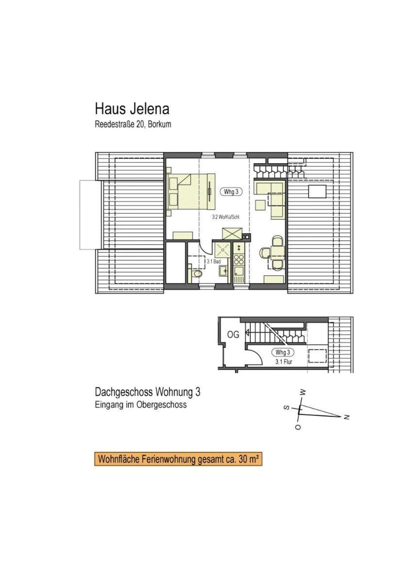 Haus Jelena Appartement 3 Borkum Exterior photo